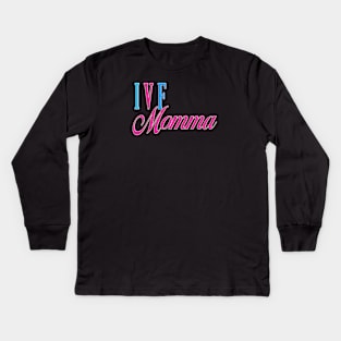 IVF Momma Pink Kids Long Sleeve T-Shirt